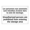 Les personnes non autorisées sont  /.../ - Unauthorized persons are prohibited  /.../