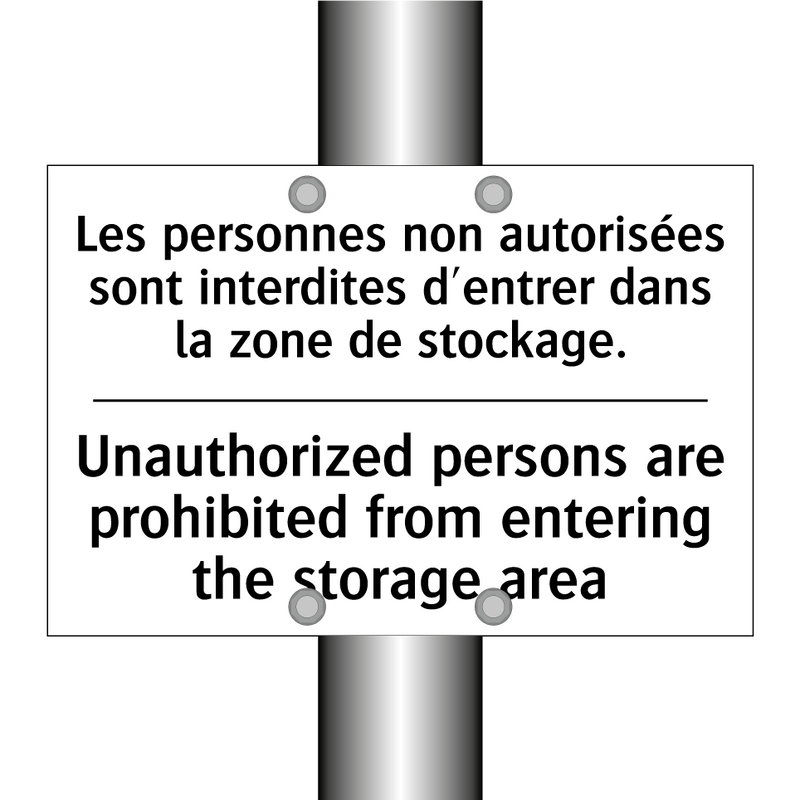 Les personnes non autorisées sont  /.../ - Unauthorized persons are prohibited  /.../
