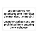 Les personnes non autorisées sont  /.../ - Unauthorized persons are prohibited  /.../