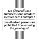 Les personnes non autorisées sont  /.../ - Unauthorized persons are prohibited  /.../