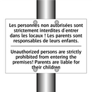 Les personnes non autorisées sont  /.../ - Unauthorized persons are strictly  /.../