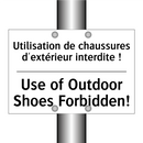 Utilisation de chaussures d'extérieur  /.../ - Use of Outdoor Shoes Forbidden! /.../