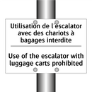 Utilisation de l'escalator avec  /.../ - Use of the escalator with luggage  /.../