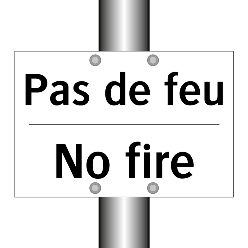 Pas de feu - No fire