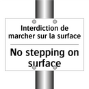 Interdiction de marcher sur la  /.../ - No stepping on surface