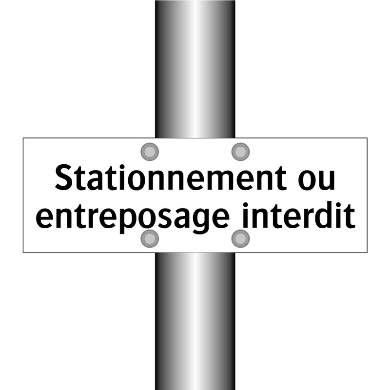 Stationnement ou entreposage interdit