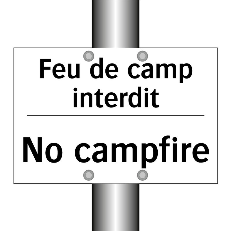 Feu de camp interdit - No campfire