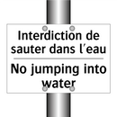 Interdiction de sauter dans l'eau /.../ - No jumping into water