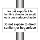 Ne pas exposer à la lumière directe  /.../ - Do not expose to direct sunlight  /.../