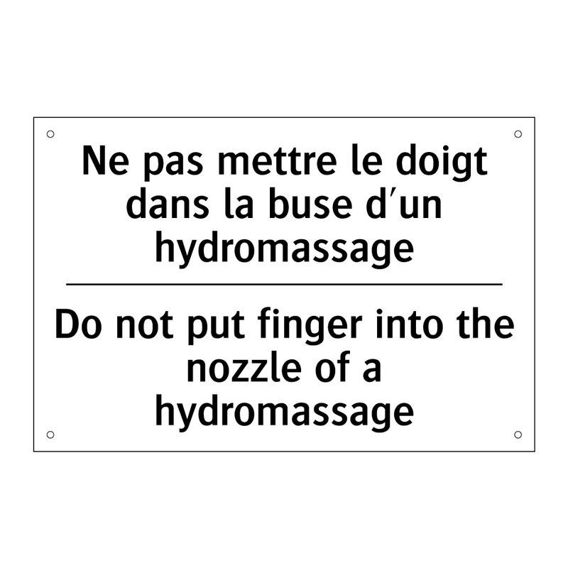 Ne pas mettre le doigt dans la  /.../ - Do not put finger into the nozzle  /.../