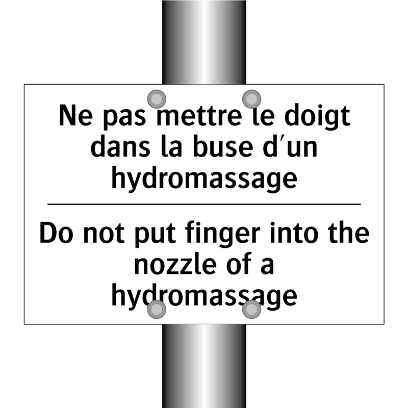 Ne pas mettre le doigt dans la  /.../ - Do not put finger into the nozzle  /.../