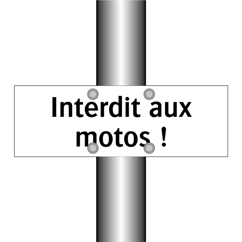 Interdit aux motos !
