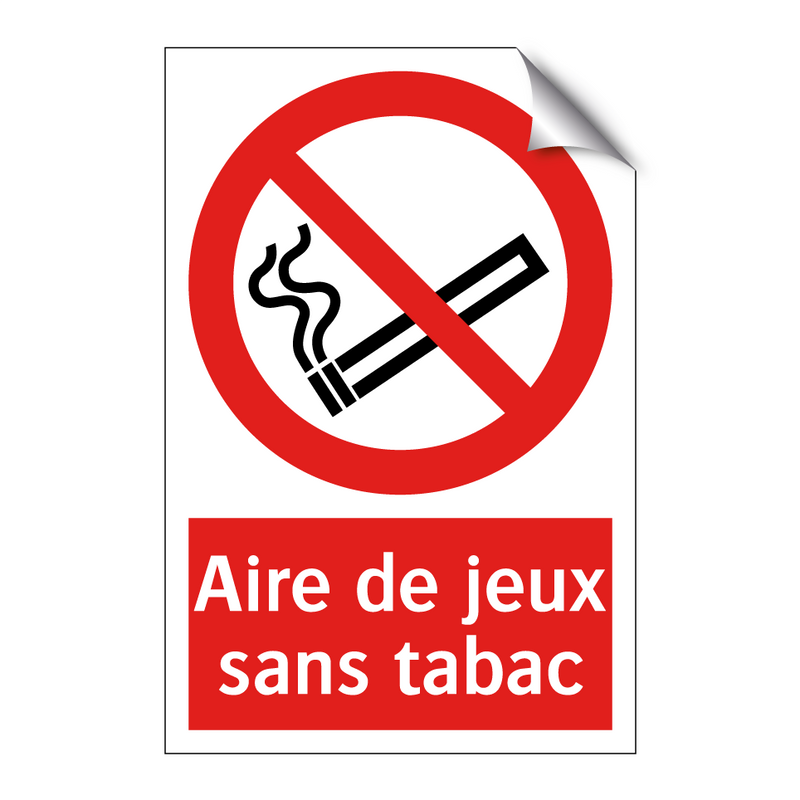 Aire de jeux sans tabac