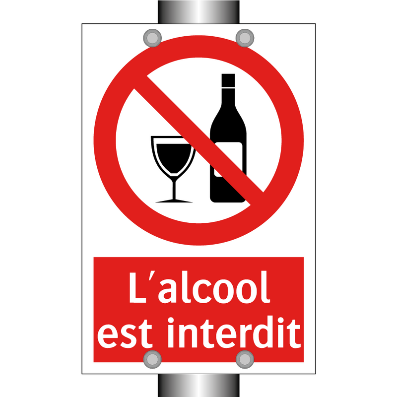 L'alcool est interdit