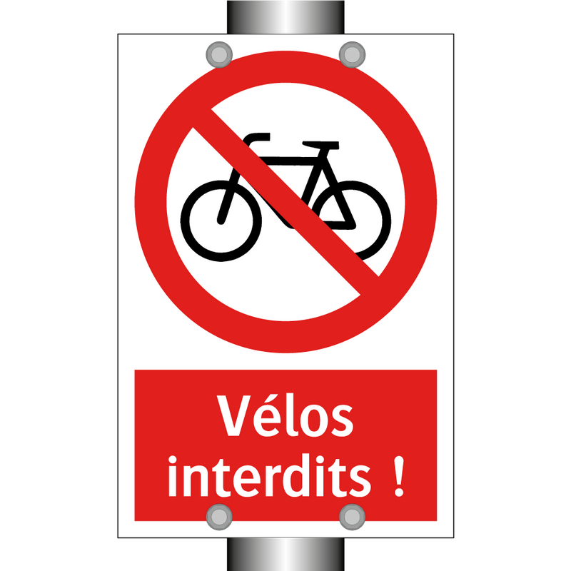 Vélos interdits !