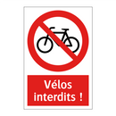 Vélos interdits !