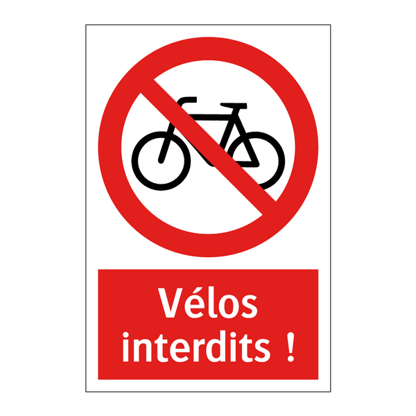Vélos interdits !