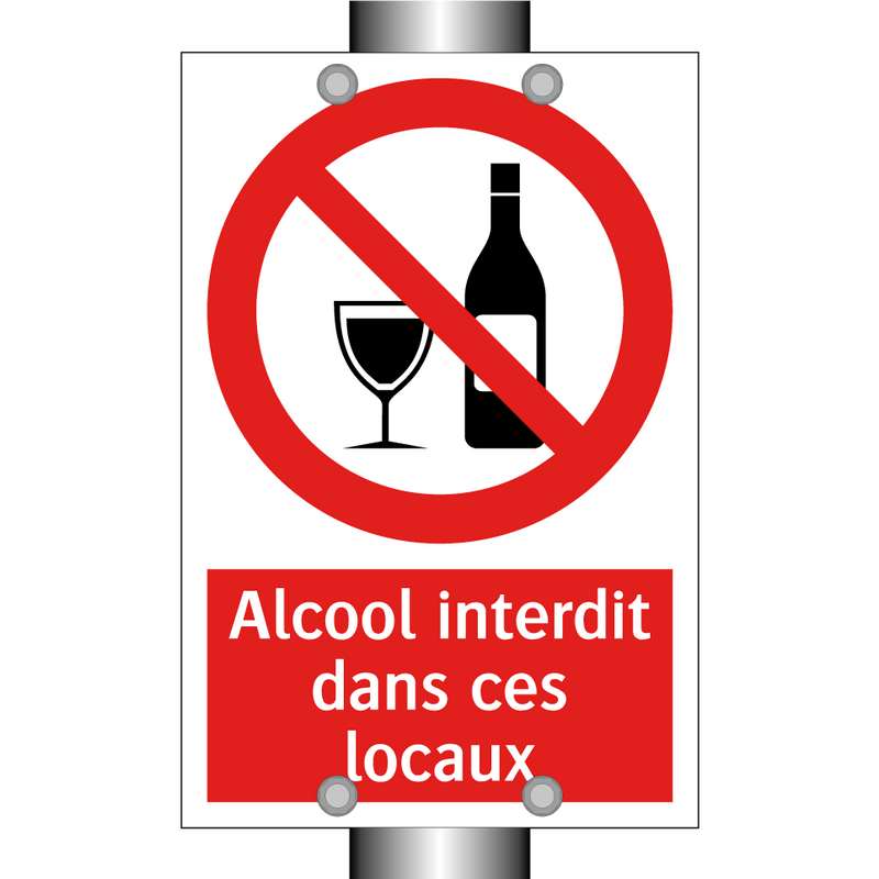 Alcool interdit dans ces locaux