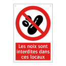 Les noix sont interdites dans ces locaux