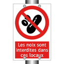 Les noix sont interdites dans ces locaux