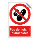Pas de noix ni d'arachides