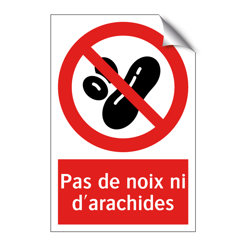 Pas de noix ni d'arachides