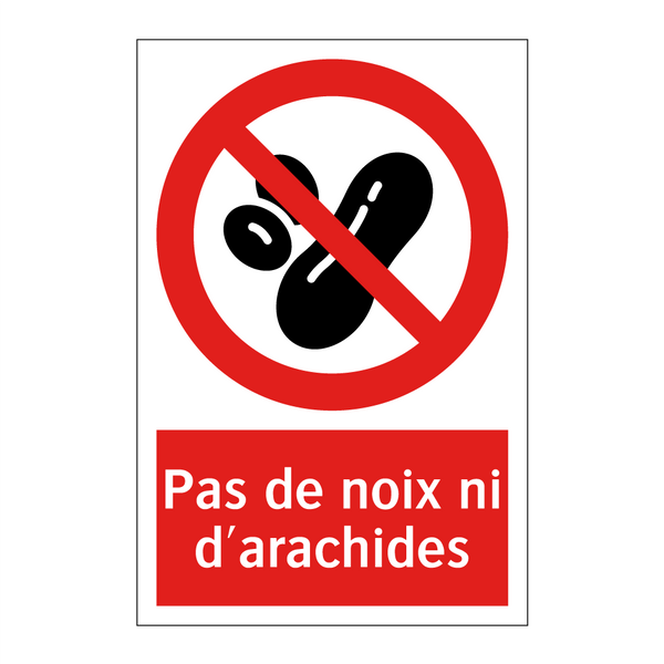 Pas de noix ni d'arachides