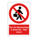 Pas de démarchage à domicile : Non merci