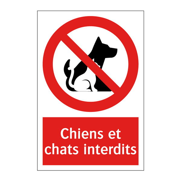 Chiens et chats interdits