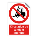 Circulation de camions interdite