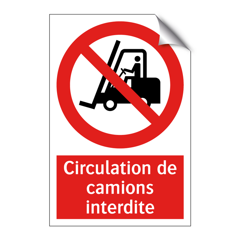 Circulation de camions interdite