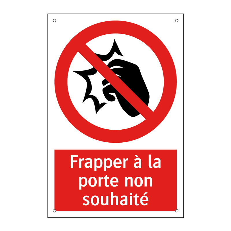 Frapper à la porte non souhaité