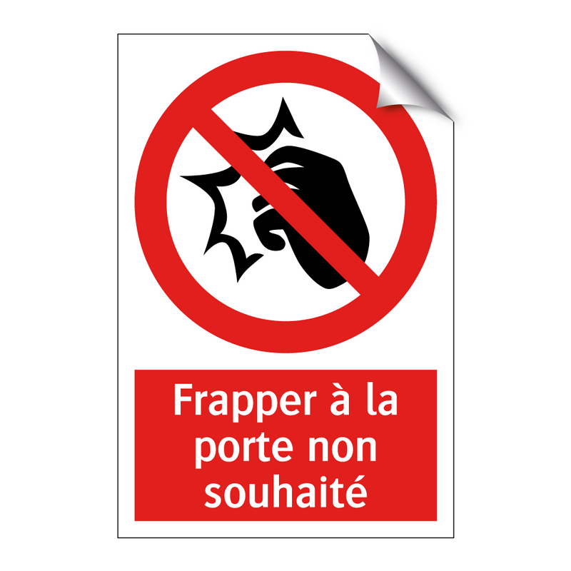 Frapper à la porte non souhaité