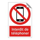 Interdit de téléphoner