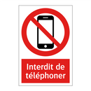Interdit de téléphoner