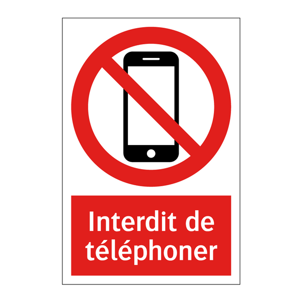 Interdit de téléphoner