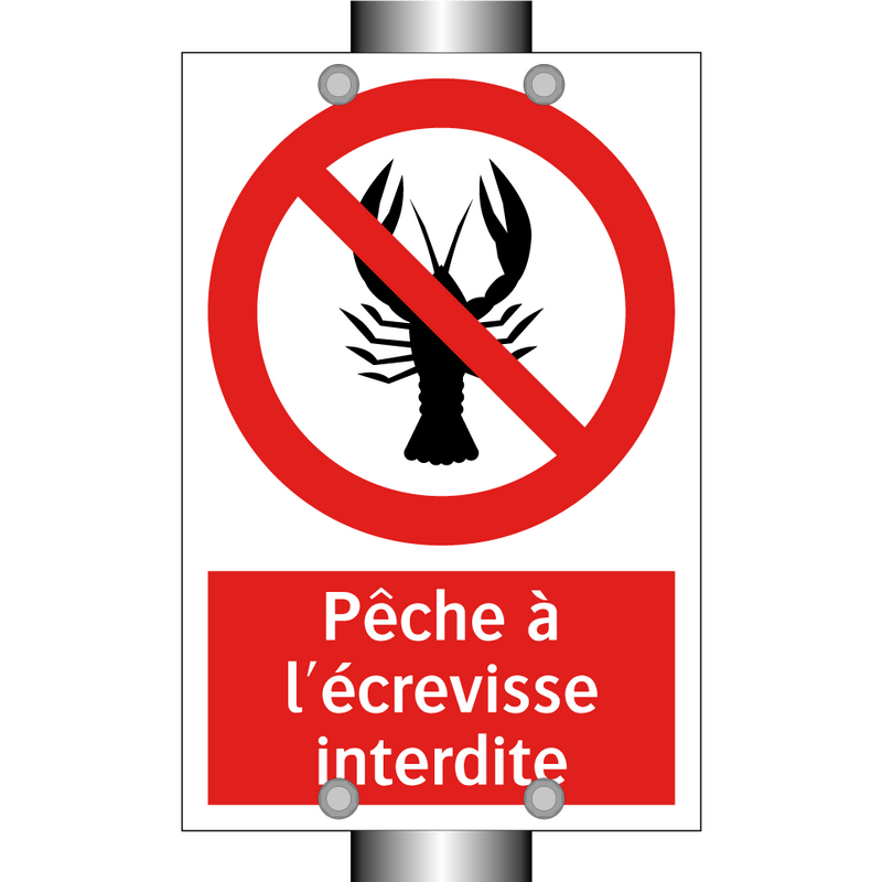 Pêche à l'écrevisse interdite