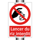 Lancer du riz interdit