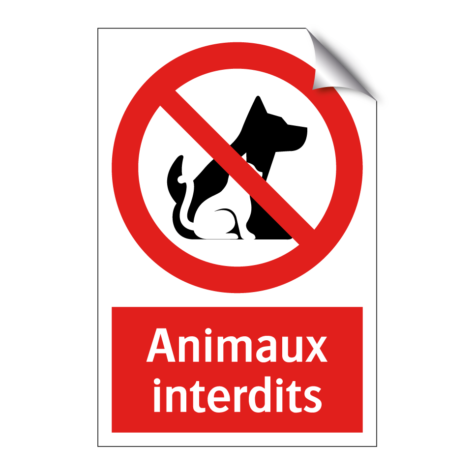 Animaux interdits