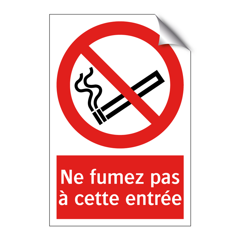 Ne fumez pas à cette entrée