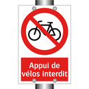 Appui de vélos interdit