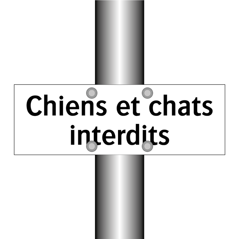 Chiens et chats interdits