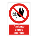 Amiante entrée interdite