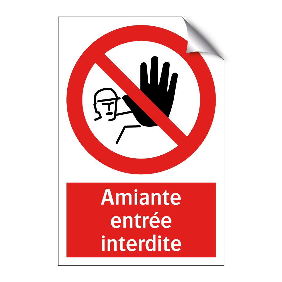 Amiante entrée interdite