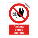 Amiante entrée interdite