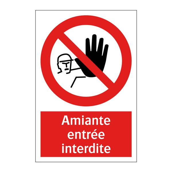 Amiante entrée interdite