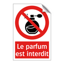 Le parfum est interdit