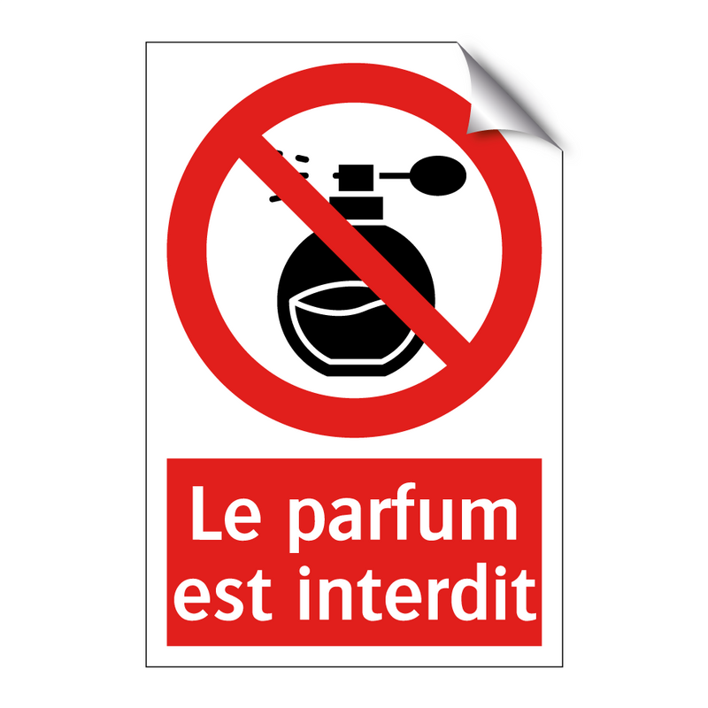 Le parfum est interdit