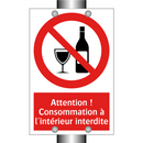 Attention ! Consommation à l'intérieur interdite