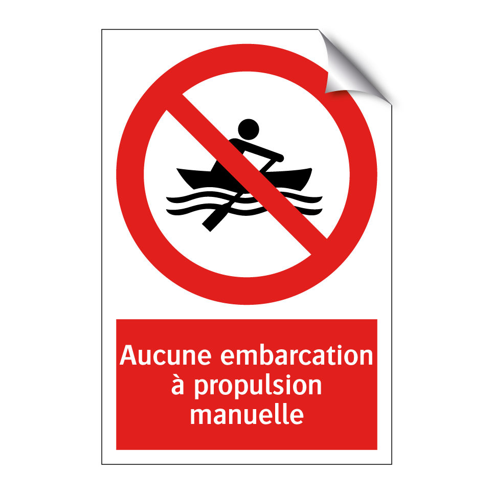 Aucune embarcation à propulsion manuelle